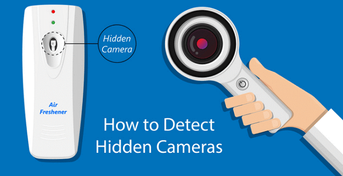 How to detect hidden camera with mobile phone